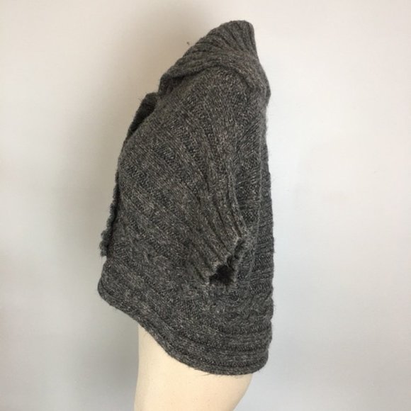 Rudsak Charcoal Knit Vest/Cardigan Short Sleeve S - Picture 3 of 10